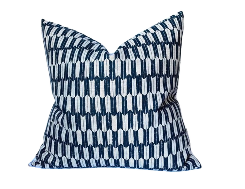 Clay McLaurin Arrow Pillow Cover in Indigo