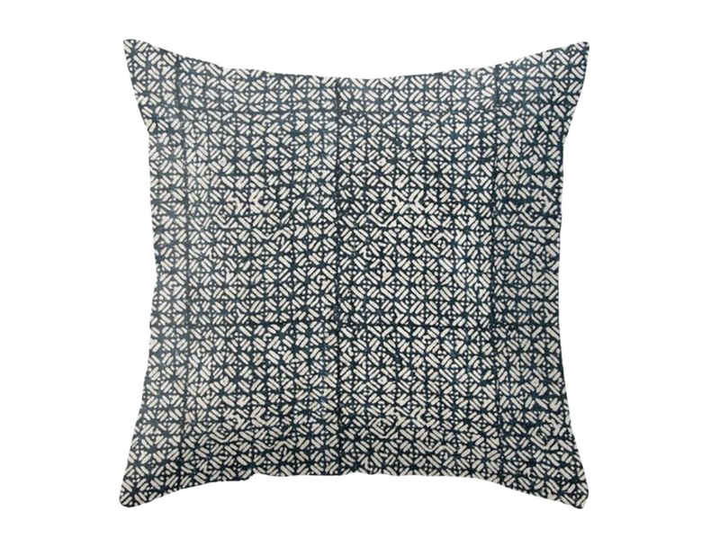 Batik Pillow Cover in Pacific Blue, Walter G Textiles