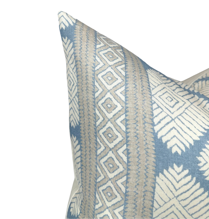 Austin Pillow Cover in Blue