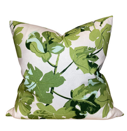 Peter Dunham Fig Leaf Pillow Cover in Faded on Hemp