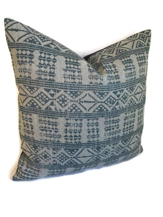 Peter Dunham Addis Pillow Cover in Mist Blue