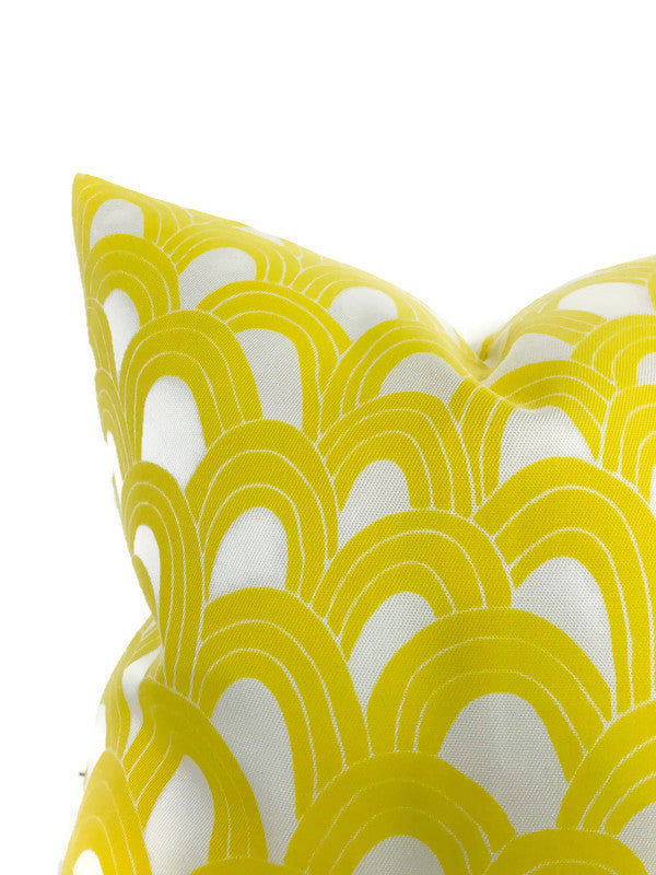 Trina Turk Outdoor Arches Pillow Cover in Bamboo Yellow