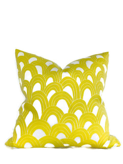 Trina Turk Outdoor Arches Pillow Cover in Bamboo Yellow