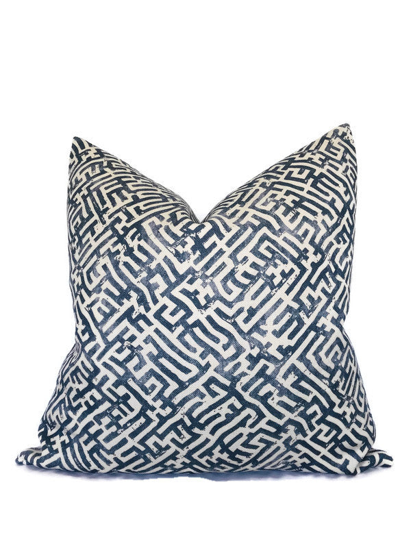 Byant Pillow Cover in Blue