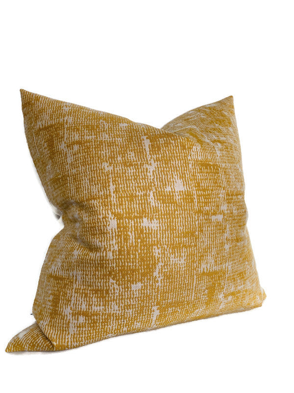 Tribal Batik Pillow Cover in Mustard