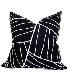 Thibaut Jordan Woven Pillow Cover in Black