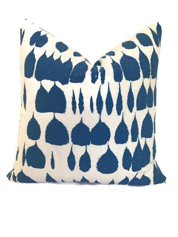 Schumacher Queen of Spain Pillow Cover in Water Blue