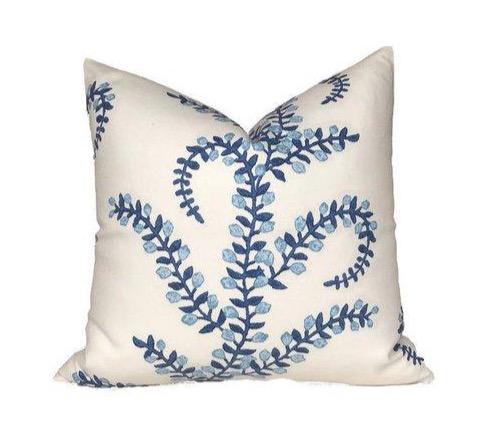 Ready to Ship, 20x20 Prasana Pillow Cover in Bluebell