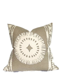 Schumacher Bora Bora Pillow Cover in Sea Oyster