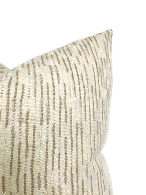 Saya Pillow Cover in Tan, Designer Pillows