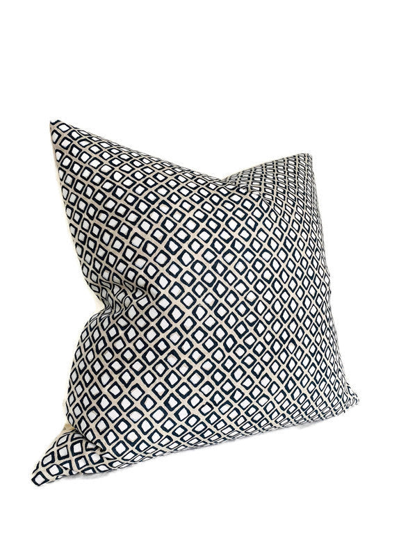 Diamond Buti Pillow Cover in Chalk, Walter G Textiles