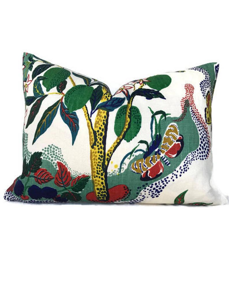 Schumacher Citrus Garden Pillow Cover