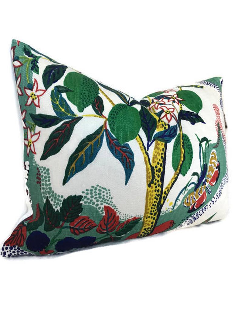 Schumacher Citrus Garden Pillow Cover