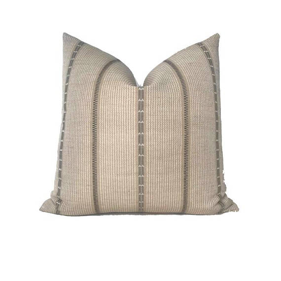 Pondi Pillow Cover in Brown, Designer Pillows