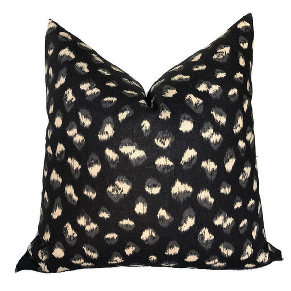 Kelly Wearstler Feline Pillow Cover in Black