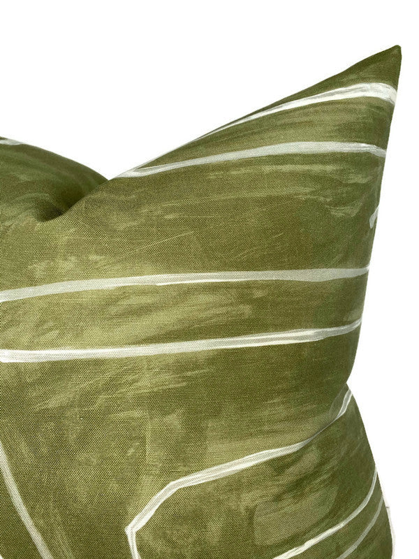 Kelly Wearstler Graffito Pillow Cover in Fern Green