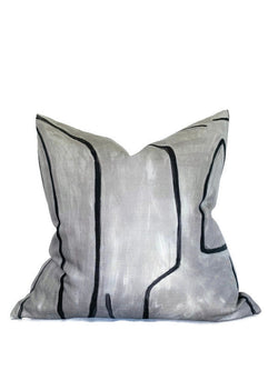 Kelly Wearstler Graffito Pillow Cover in Graphite