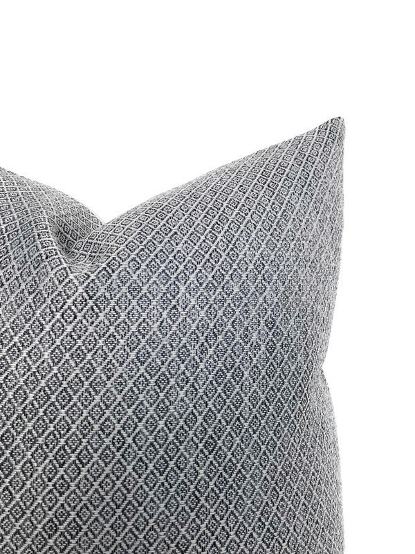 Strie Pillow Cover in Greystone, Indoor Outdoor Pillow