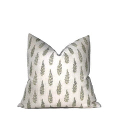 Clay McLaurin Hollyhock Pillow Cover in Mineral