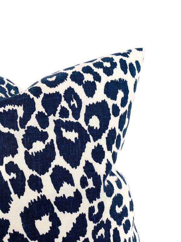 Ready to Ship, 18x18 Iconic Leopard Pillow Cover in Ink