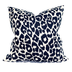 Ready to Ship, 18x18 Iconic Leopard Pillow Cover in Ink