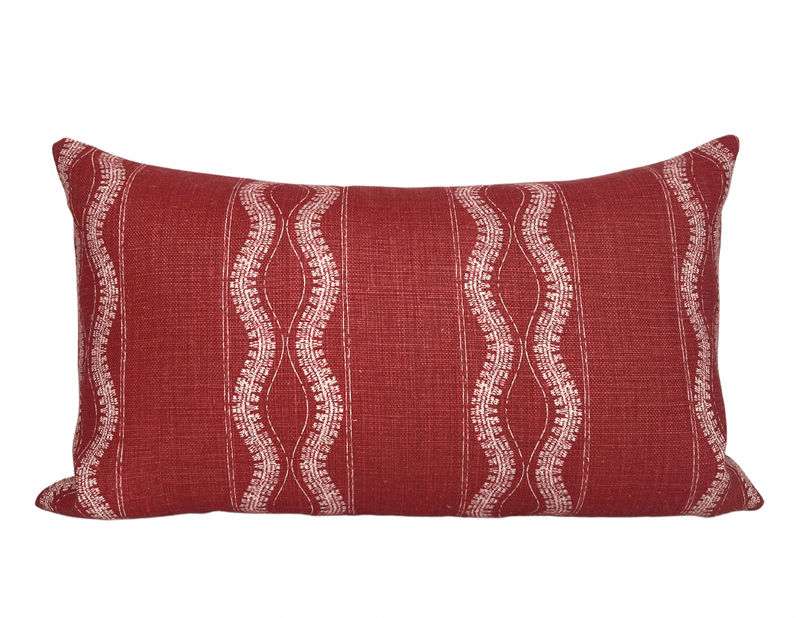 Peter Dunham Zanzibar Pillow Cover in Red