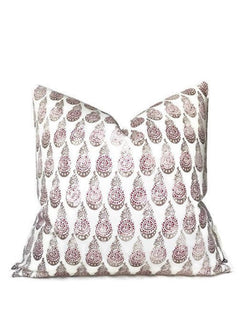 Tiba Pillow Cover in Mulberry, Designer Pillows