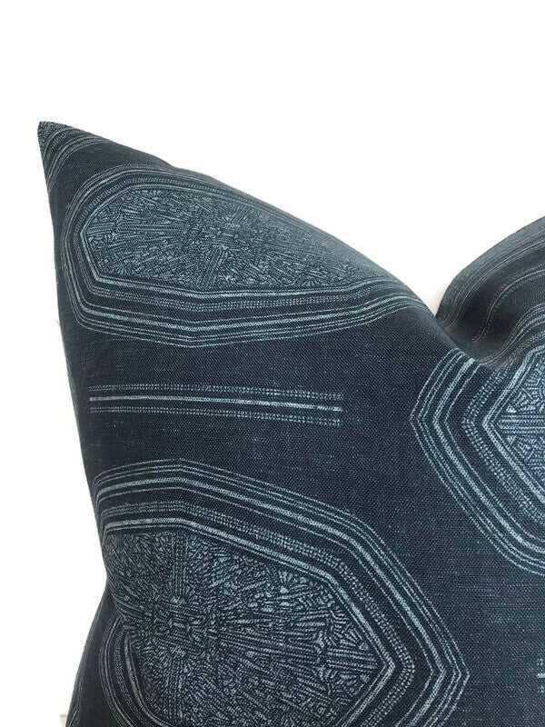 Kamba Pillow Cover in Indigo Blue