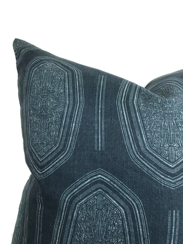 Kamba Pillow Cover in Indigo Blue