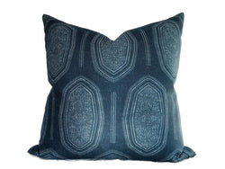 Kamba Pillow Cover in Indigo Blue