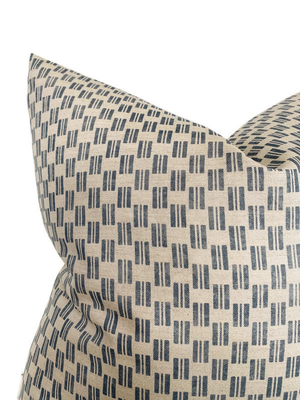 Kasai Pillow Cover in Grey, Designer Pillows