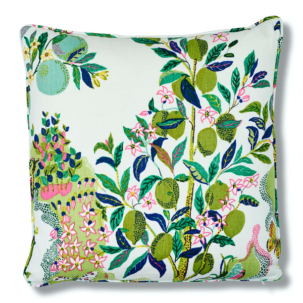 Schumacher Citrus Garden Pillow Cover in Lime