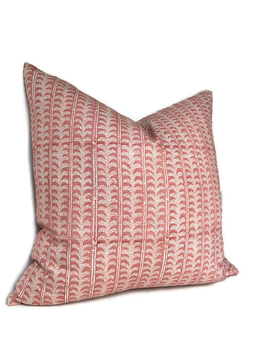 Luxor Pillow Cover in Guava, Walter G Pillows, Decorative Throw Pillows