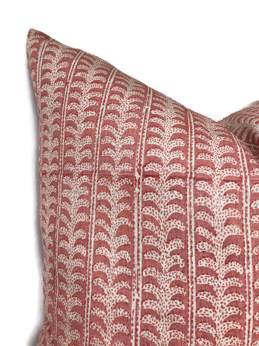 Luxor Pillow Cover in Guava, Walter G Pillows, Decorative Throw Pillows