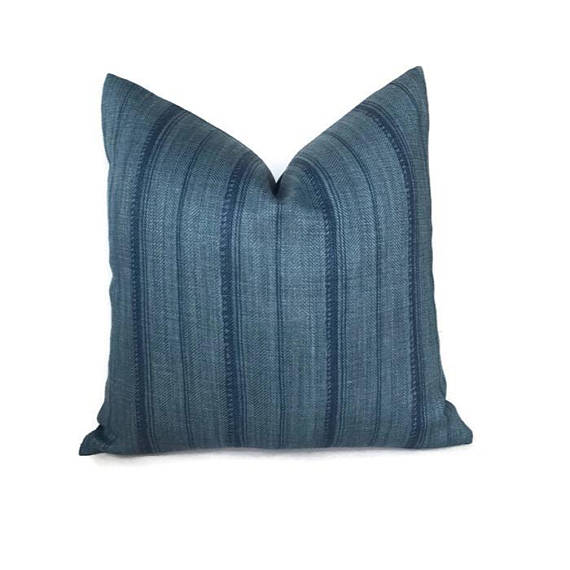 Peter Dunham Malabar Pillow Cover in Indigo Blue