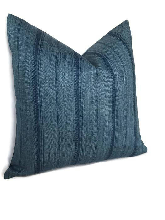 Peter Dunham Malabar Pillow Cover in Indigo Blue