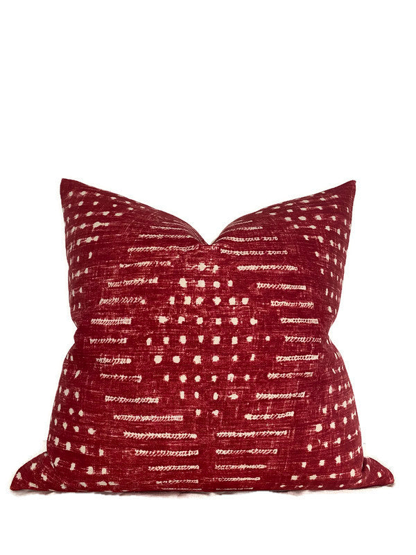 Thibaut Mali Pillow Cover in Red