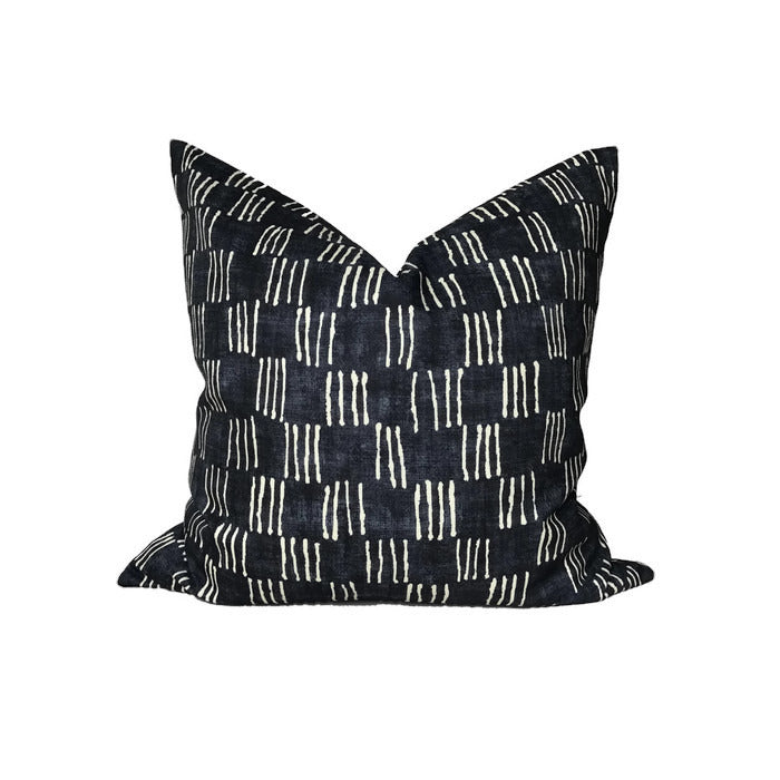 Matchsticks Pillow Cover in Indigo Blue