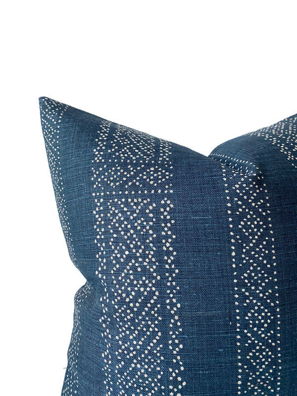 Clay McLaurin Miguel Pillow Cover in Indigo