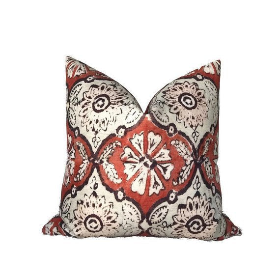 Peter Dunham Minnie Maharani Pillow Cover in Ruby Red