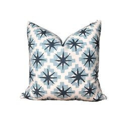 Peter Dunham Starburst Pillow Cover in North Blue/Blue