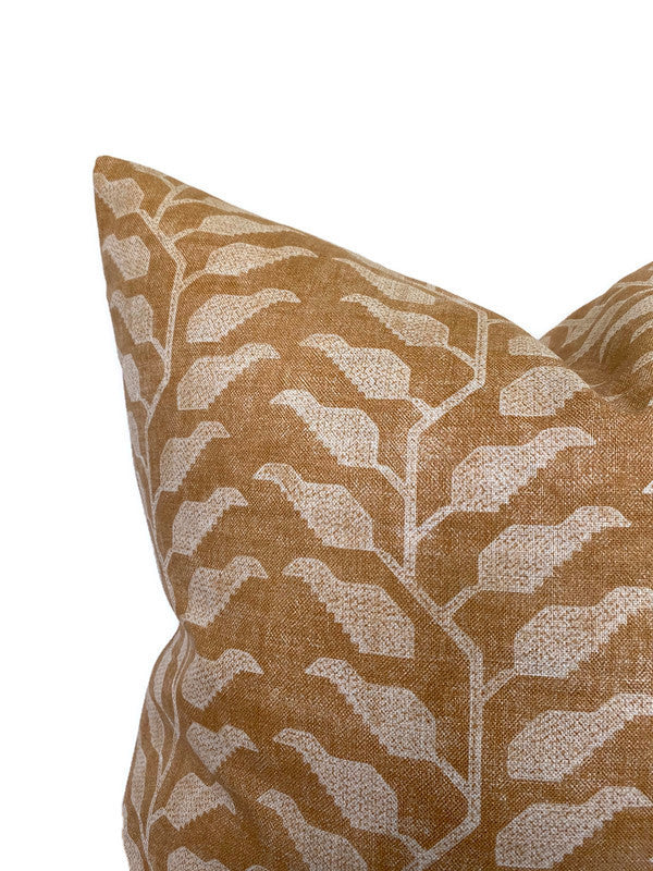 Folio Pillow Cover in Ochre