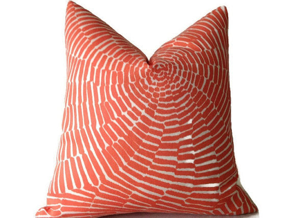 Schumacher Trina Turk Sonriza Pillow Cover in Orange