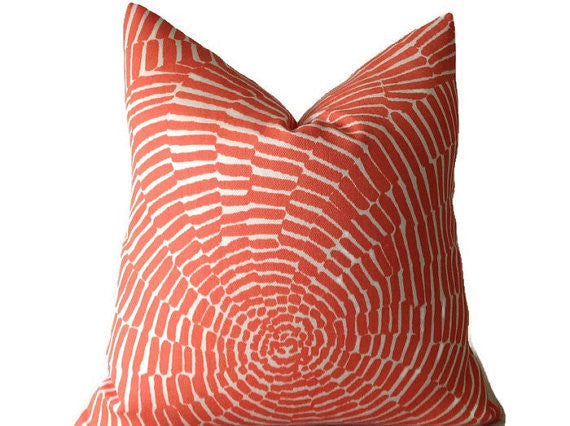 Schumacher Trina Turk Sonriza Pillow Cover in Orange