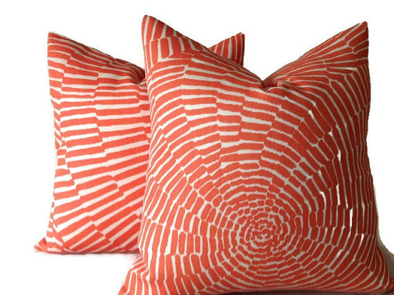 Schumacher Trina Turk Sonriza Pillow Cover in Orange