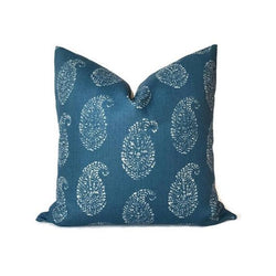 Peter Dunham Kashmir Paisley Pillow Cover in Indigo