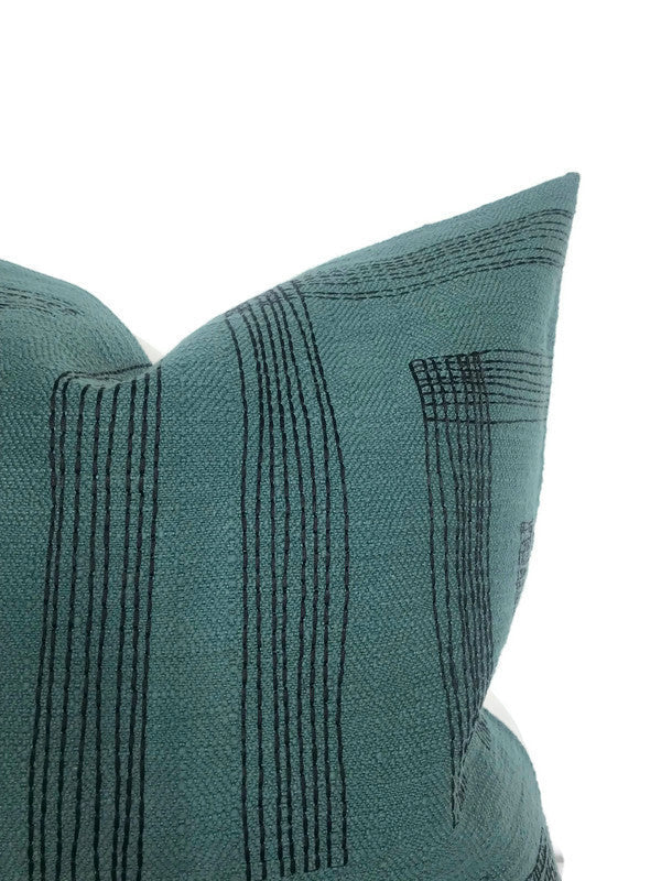 Kelly Wearstler Pastiche Pillow Cover in Spruce Jet