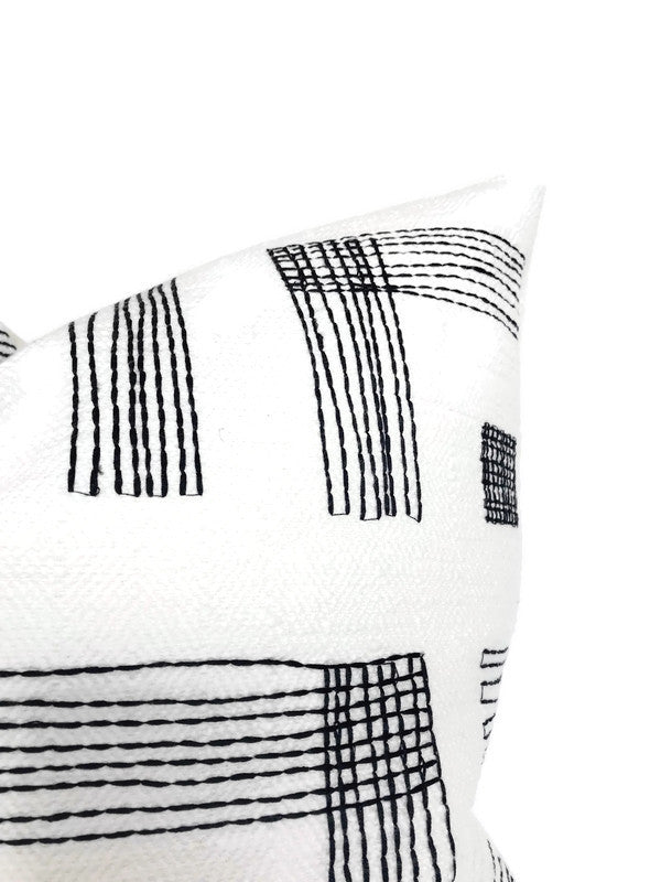 Kelly Wearstler Pastiche Pillow Cover in Chalk Jet