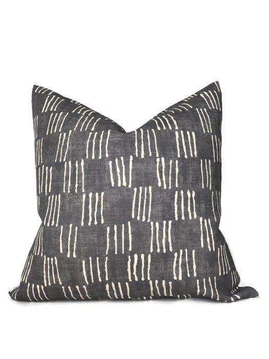 Matchsticks Pillow Cover in Pebble Grey