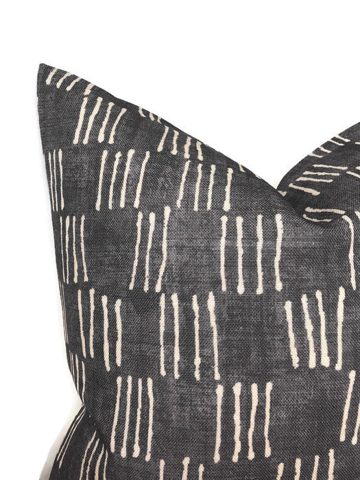 Matchsticks Pillow Cover in Pebble Grey